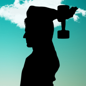 silhouettes of two men lifting weights doing personal training
